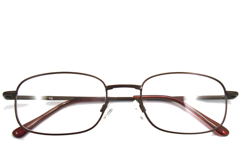 BS2012-0422_Brown_Rectangular_Metal_Glasses-front
