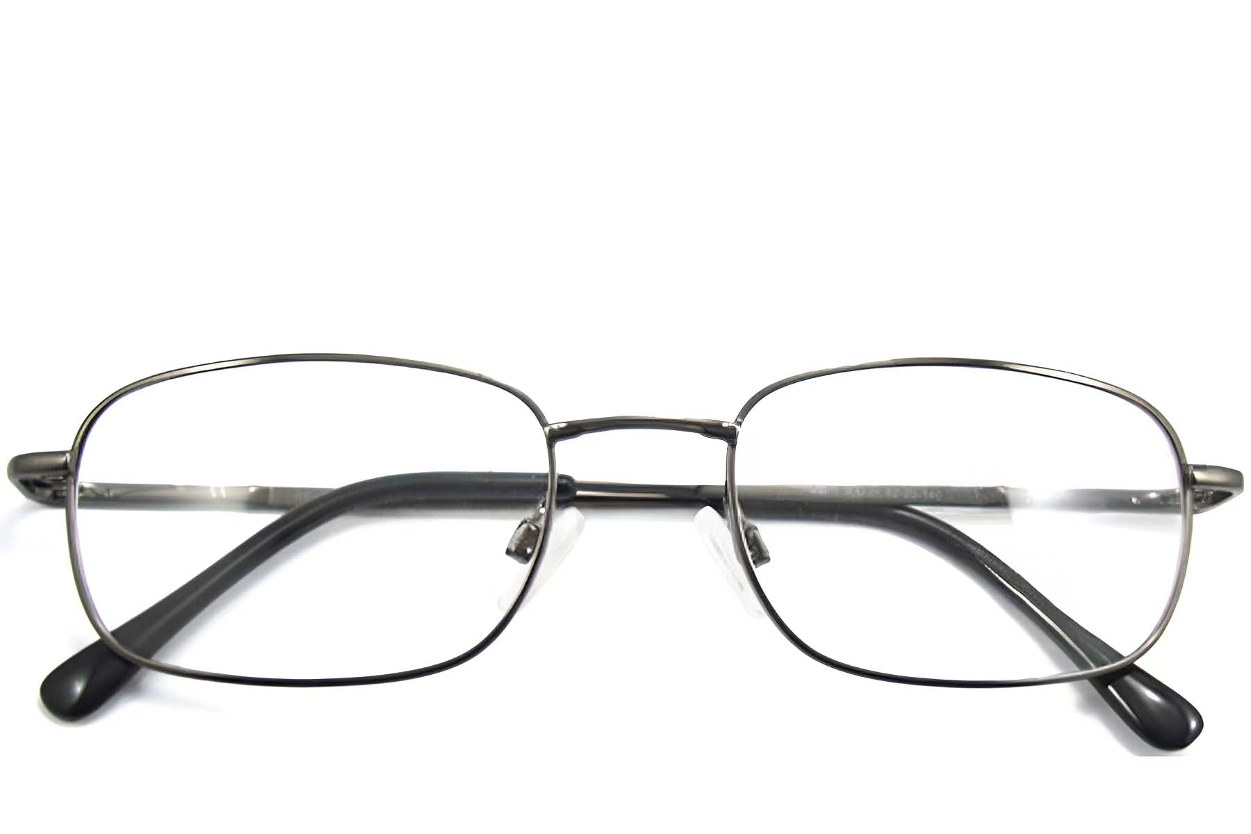 BS2012-0423_Grey_Rectangular_Metal_Glasses_front