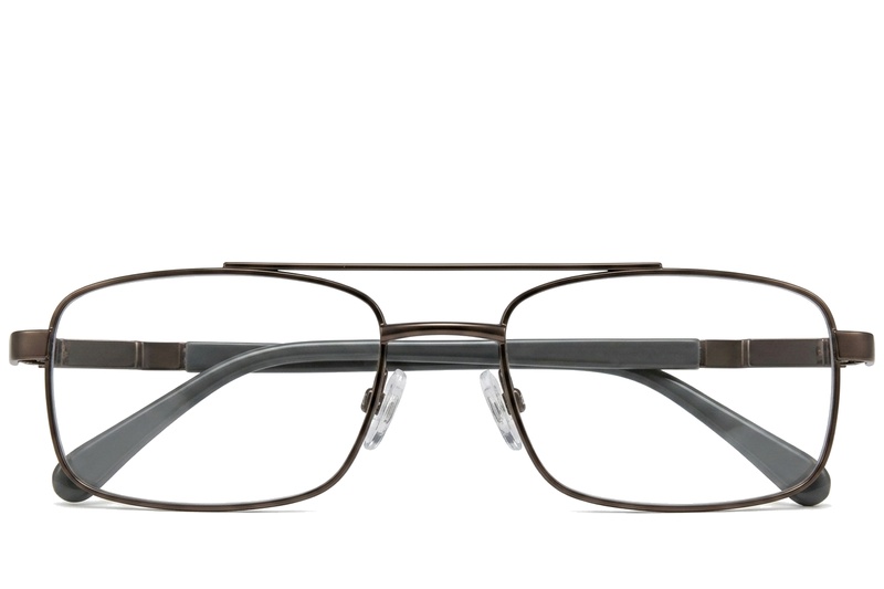 BS2012-0424_Brown_Aviator_Metal_Glasses-front
