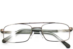 BS2012-0424_Brown_Aviator_Metal_Glasses_front
