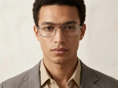 Aviator Grey Metal Glasses #BS2012-0425