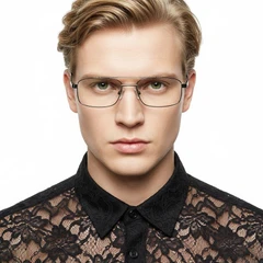 Gafas de metal gris aviador #BS2012-0425