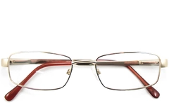 BS2012-0426_Golden_Rectangular_Metal_Glasses_front