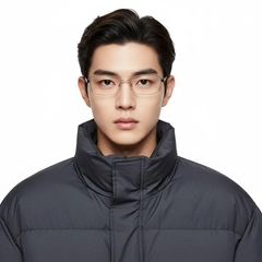 Rectangular Golden Metal Glasses #BS2012-0426