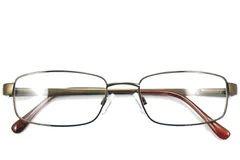 BS2012-0427_Brown_Rectangular_Metal_Glasses-front