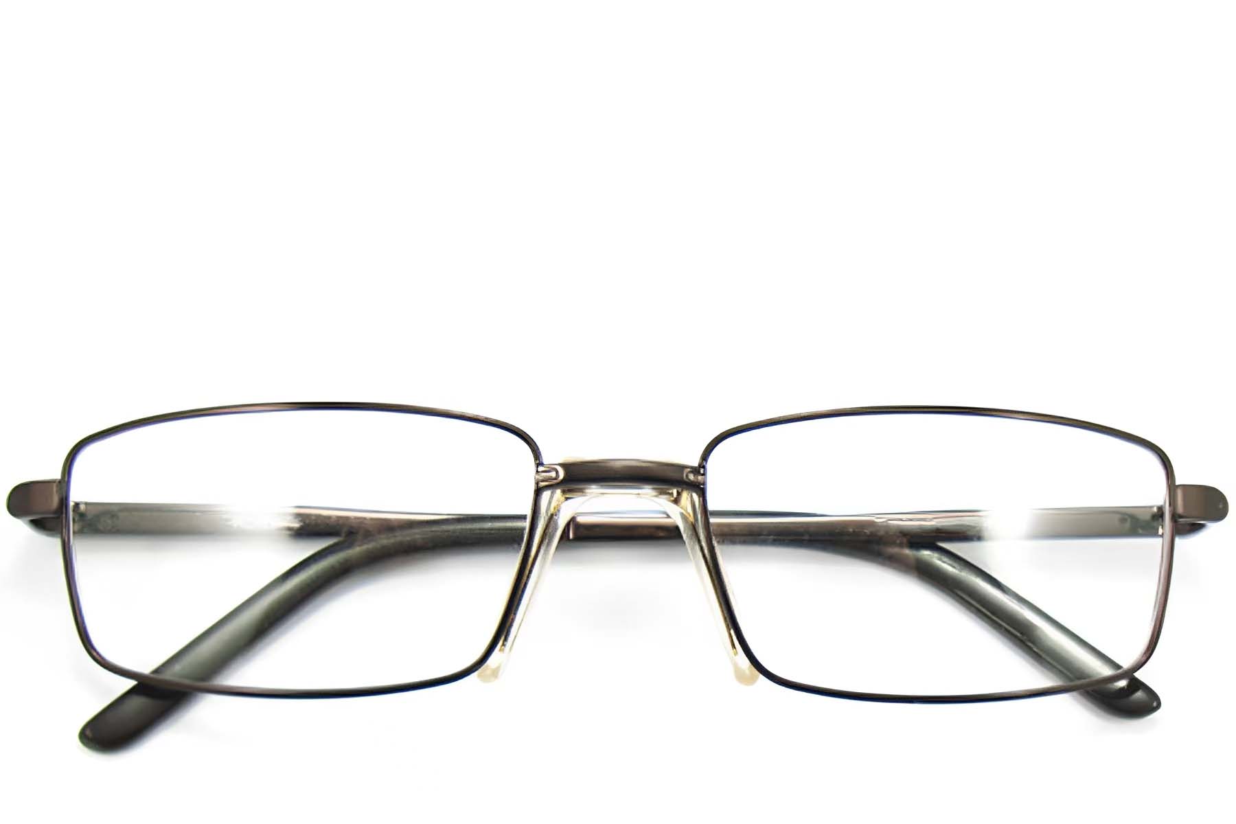 BS2012-0434_Brown_Rectangular_Metal_Glasses_front