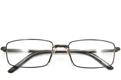 BS2012-0434_Brown_Rectangular_Metal_Glasses_front