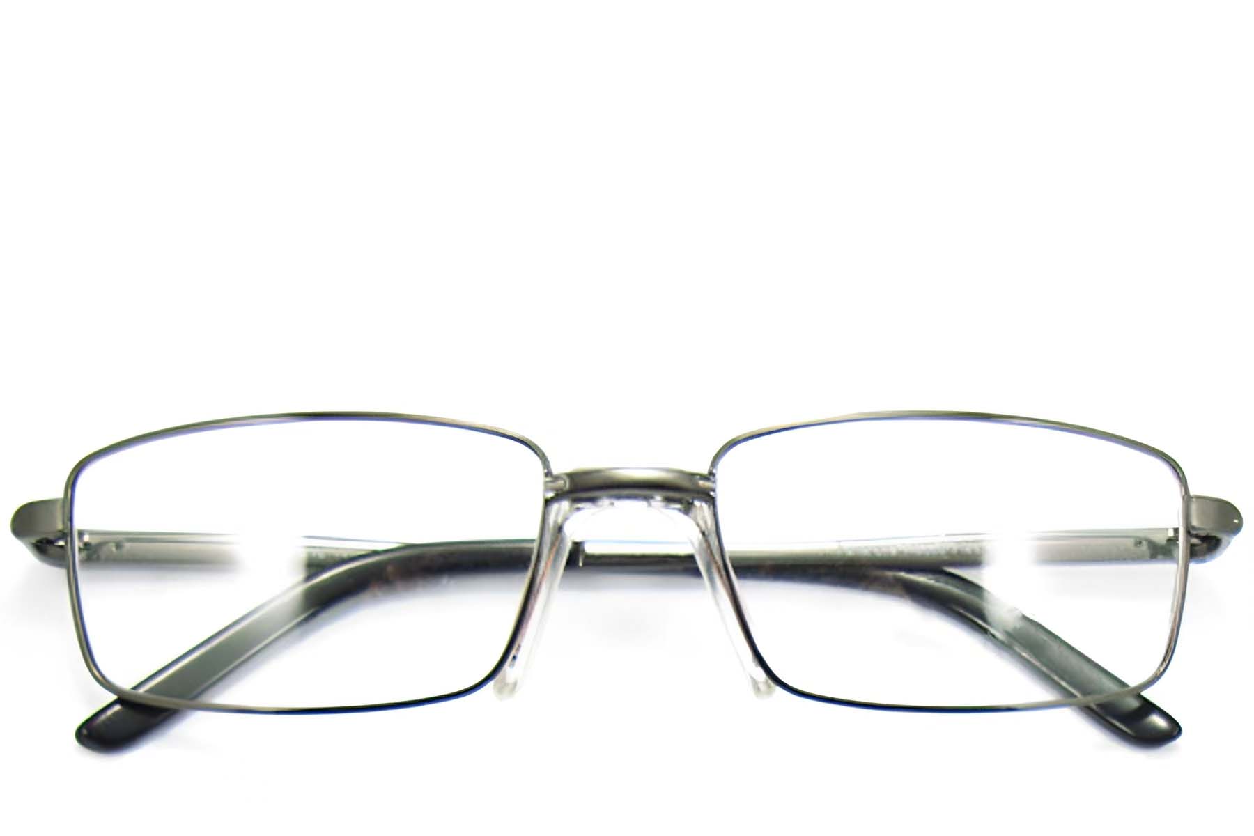 BS2012-0433_Grey_Rectangular_Metal_Glasses_front