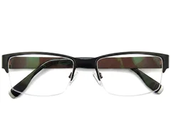 BS2012-0442_Red_Semi-rimless_Metal_Glasses-front