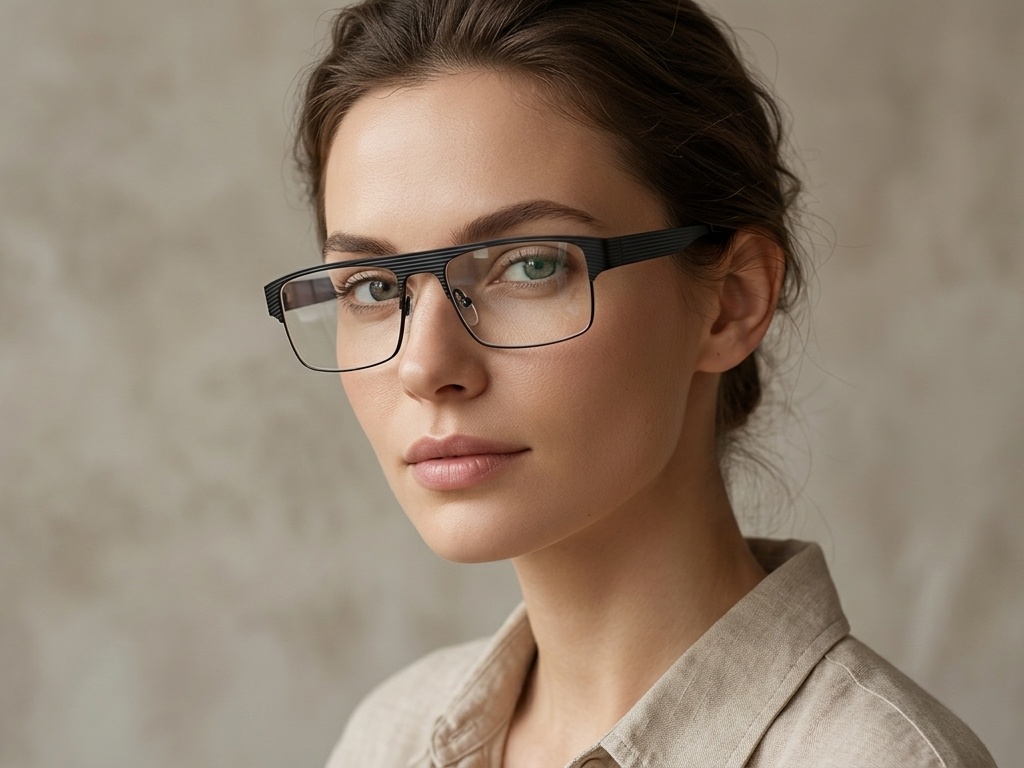 BS2012-0445_Blue_Rectangular_Metal_Glasses-tryon_female