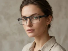 BS2012-0445_Blue_Rectangular_Metal_Glasses-tryon_female