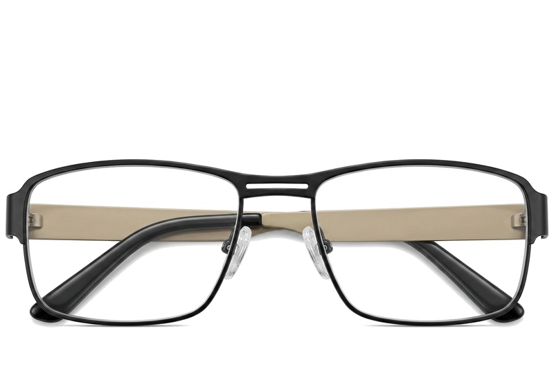 BS2012-0448_Black_Aviator_Metal_Glasses-front