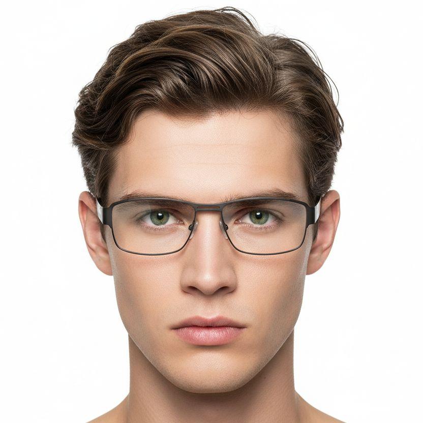 Aviator Brown Metal Glasses #BS2012-0449