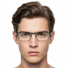 Aviator Brown Metal Glasses #BS2012-0449