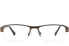 BS2012-0453_Brown_Semi-rimless_Metal_Glasses_front
