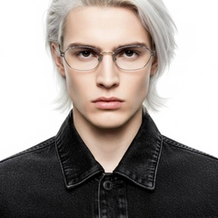 Ovale blaue Metallbrille #BS2012-0454