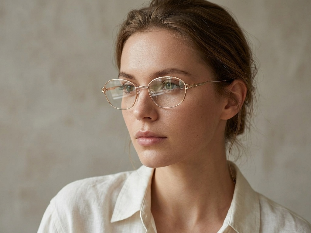 BS2012-0457_Brown_Oval_Metal_Glasses-tryon_female