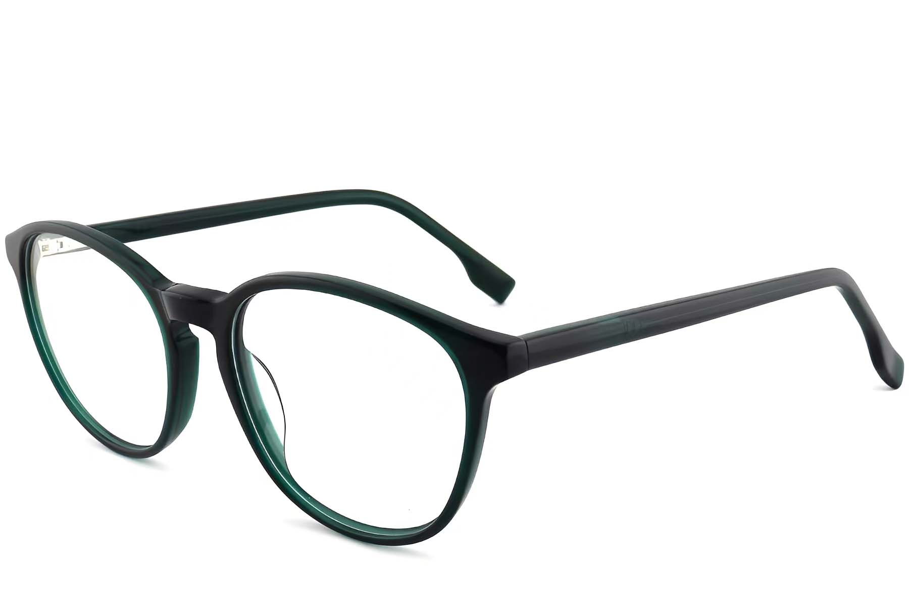 Oval Green Acetate Glasses #BS2012-0485