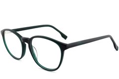 Verres ovales en acétate vert #BS2012-0485