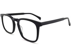 Vasos rectangulares de acetato negro #BS2012-0488