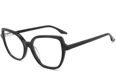 Lunettes papillon en acétate noir #BS2012-0501