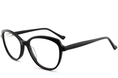 Lunettes papillon en acétate noir #BS2012-0503