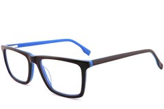 Lunettes rectangulaires en acétate brun #BS2012-0517
