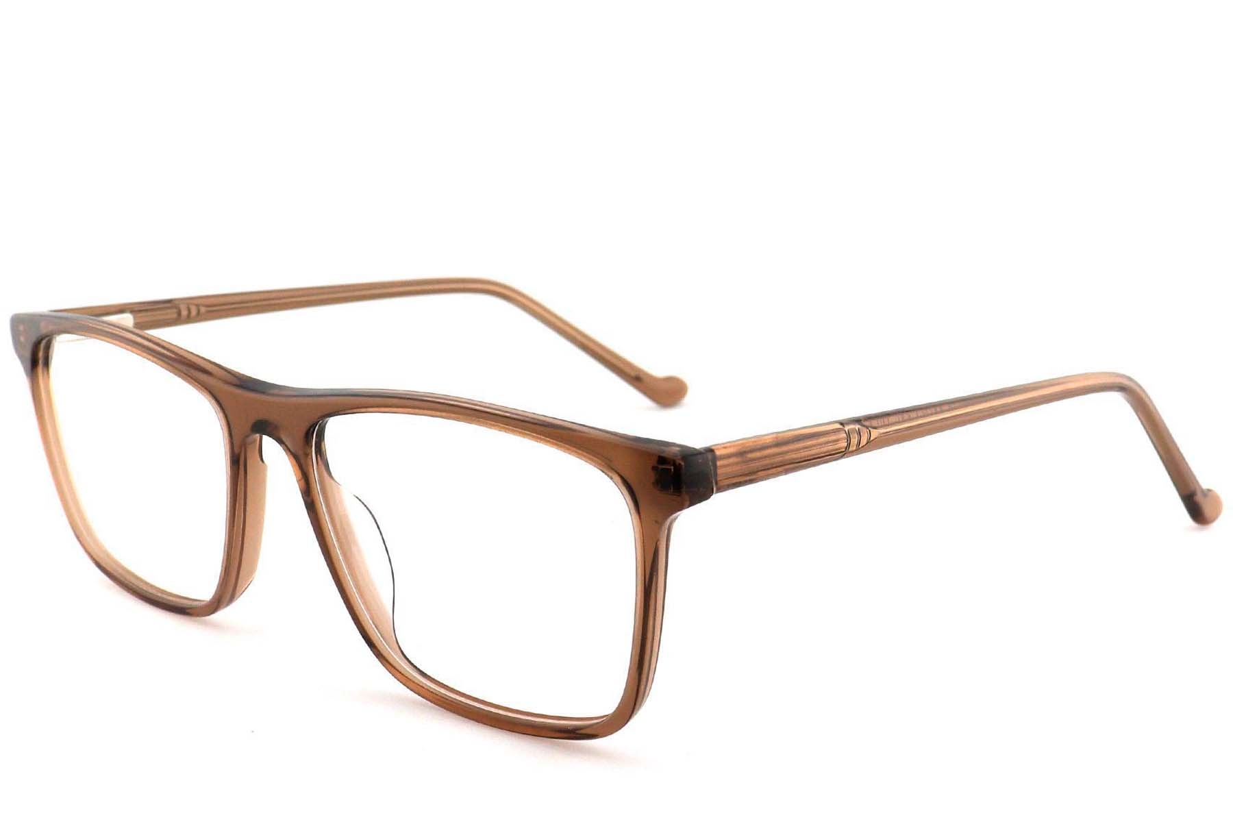 Rectangular Brown Acetate Glasses #BS2012-0565