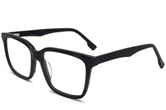 Vasos rectangulares de acetato negro #BS2012-0583