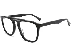 Aviator Black Acetate Glasses #BS2012-0584