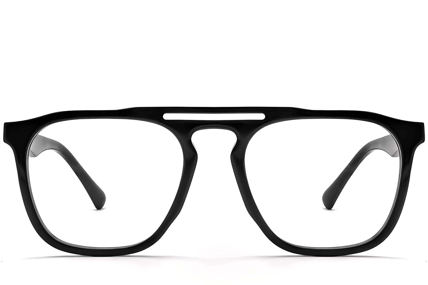 BS2012-0584_Black_Aviator_Acetate_Glasses_front