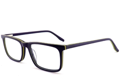 Rectangular Blue Acetate Glasses #BS2012-0619