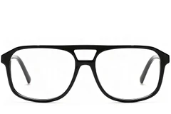 BS2012-0628_Black_Aviator_Acetate_Glasses_front