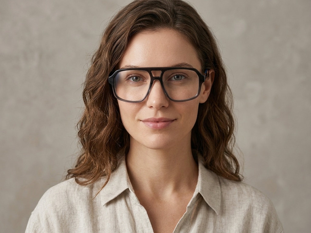 BS2012-0664_Grey_Aviator_Acetate_Glasses-tryon_female