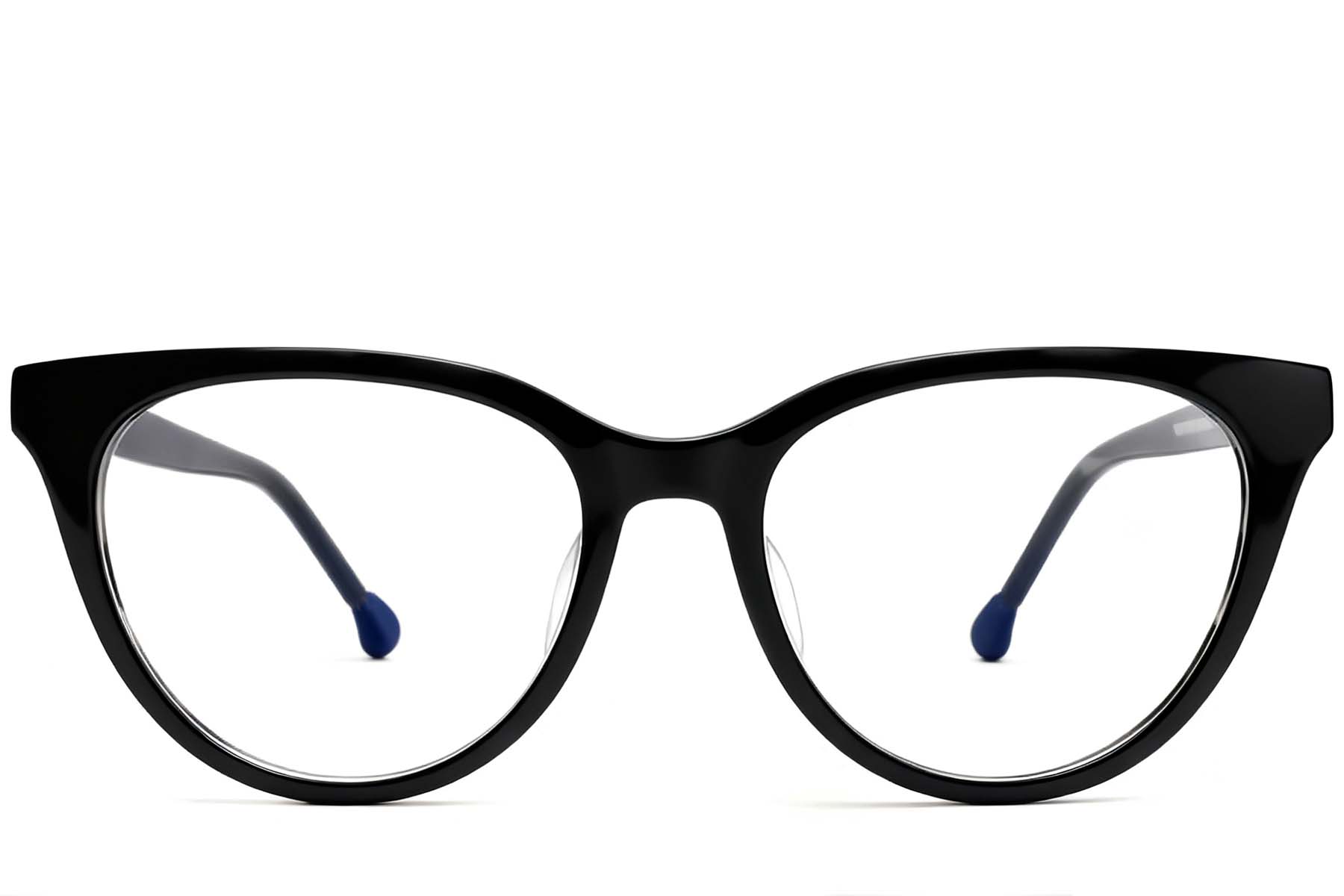 BS2012-0667_Black_Oval_Acetate_Glasses_front