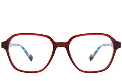 BS2012-0685_Red_Geometric_Acetate_Glasses_front