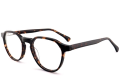 Geometric Tortoiseshell Acetate Glasses #BS2012-0688