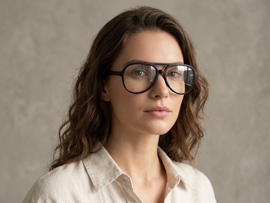 BS2012-0762_Black_Aviator_Acetate_Glasses-tryon_female