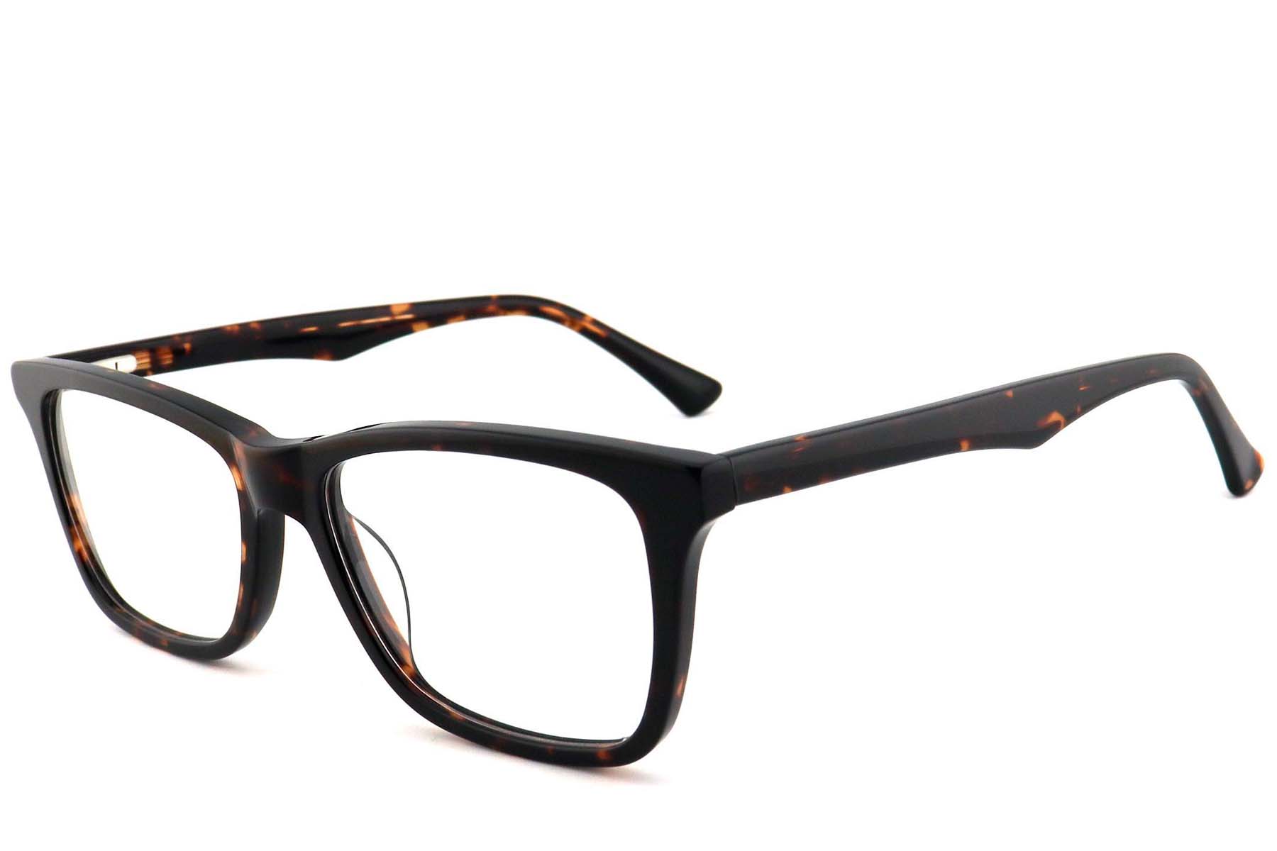 Rectangular Tortoiseshell Acetate Glasses #BS2012-0779