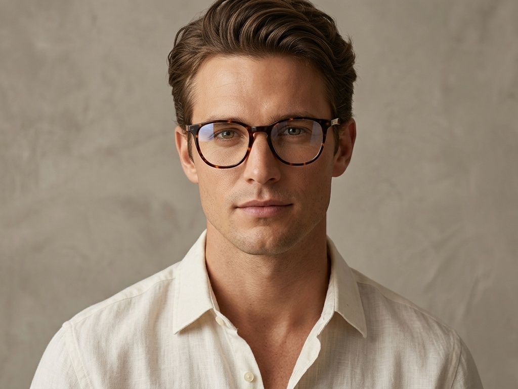 BS2012-0812_Tortoiseshell_Oval_Acetate_Glasses-tryon_male