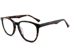 Lunettes ovales en acétate écaille de tortue #BS2012-0812