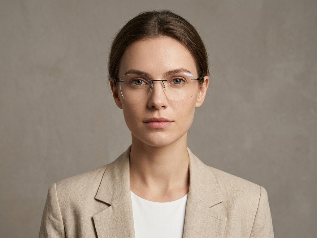 BS2012-0857_Black_Invisible_Metal_Glasses-tryon_female