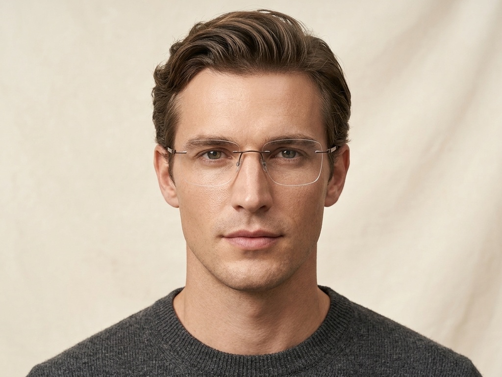 BS2012-0861_Brown_Invisible_Metal_Glasses-tryon_male