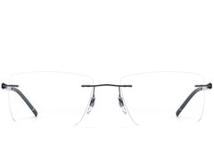 BS2012-0863_Black_Invisible_Metal_Glasses_front