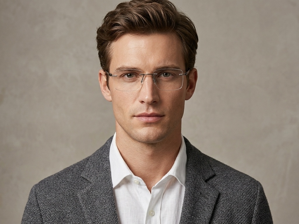 BS2012-0866_Grey_Invisible_Metal_Glasses-tryon_male
