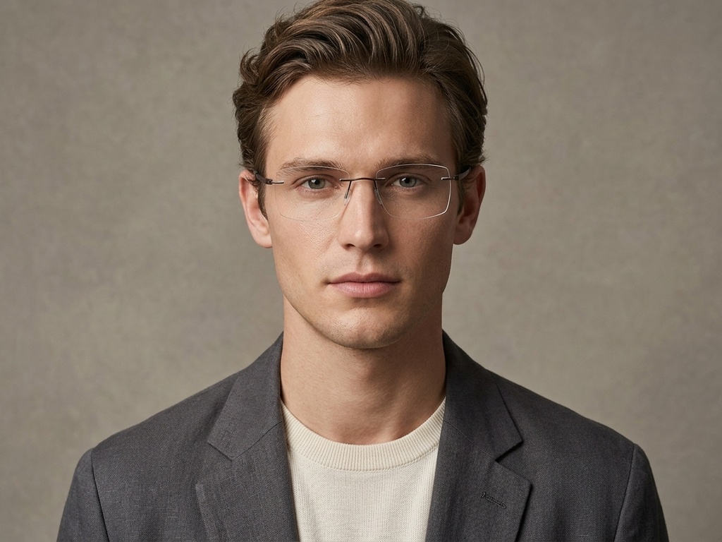 BS2012-0880_Black_Invisible_Metal_Glasses-tryon_male