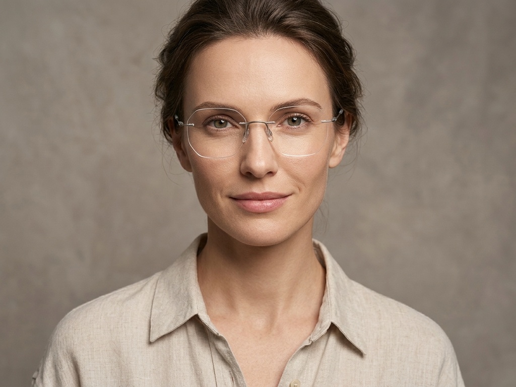 BS2012-0895_Silver_Invisible_Metal_Glasses-tryon_female