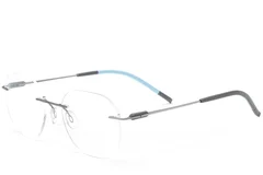 Invisible Grey Metal Glasses #BS2012-0898
