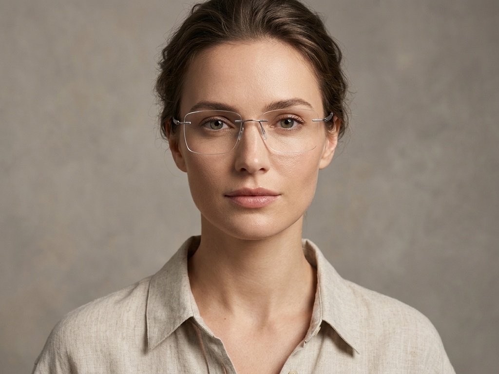 BS2012-0901_Silver_Invisible_Metal_Glasses-tryon_female
