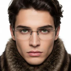 bs2012-0903_brown_invisible_metal_glasses_model